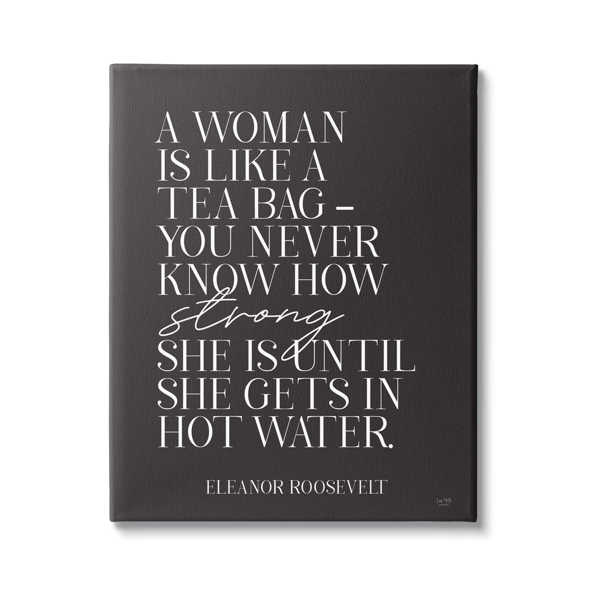 Stupell Industries A Woman Is Like Historical Eleanor Roosevelt Quote, 24 x 30, Design by Lux + Me Designs
