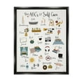 thumbnail image 1 of Stupell Industries ABC's of Self Care Adult Relaxation Alphabet Jet Black Framed Floating Canvas Wall Art, 24x30, by Gigi Louise, 1 of 6