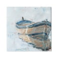 thumbnail image 1 of Stupell Industries Abandoned Paddling Watercraft Quiet Icy Ocean,17 x 17, Design by Ethan Harper, 1 of 7