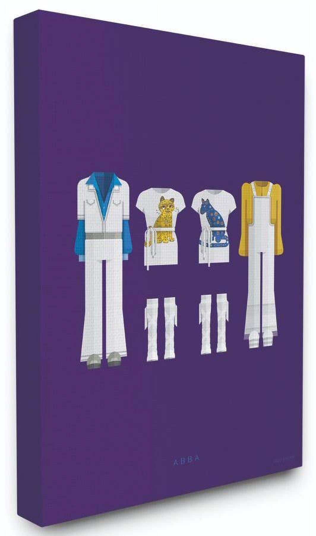 Stupell Industries Abba Modern Famous People Characters Fashion Design Canvas Wall Art by Fred Birchal