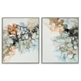 thumbnail image 1 of Stupell Industries Abstract Alcohol Ink Blue Copper Abstract Painting Gray Framed Art Print Wall Art, 24 x 30, Set of 2, 1 of 2