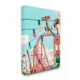 thumbnail image 1 of Stupell Industries Abstract Amusement Park Toy Ride Pink Blue Collage Canvas Wall Art Design by Ziwei Li, 36" x 48", 1 of 1