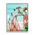 thumbnail image 1 of Stupell Industries Abstract Amusement Park Toy Ride Pink Blue Collage Framed Wall Art Design by Ziwei Li, 16" x 20", Gray Framed, 1 of 1