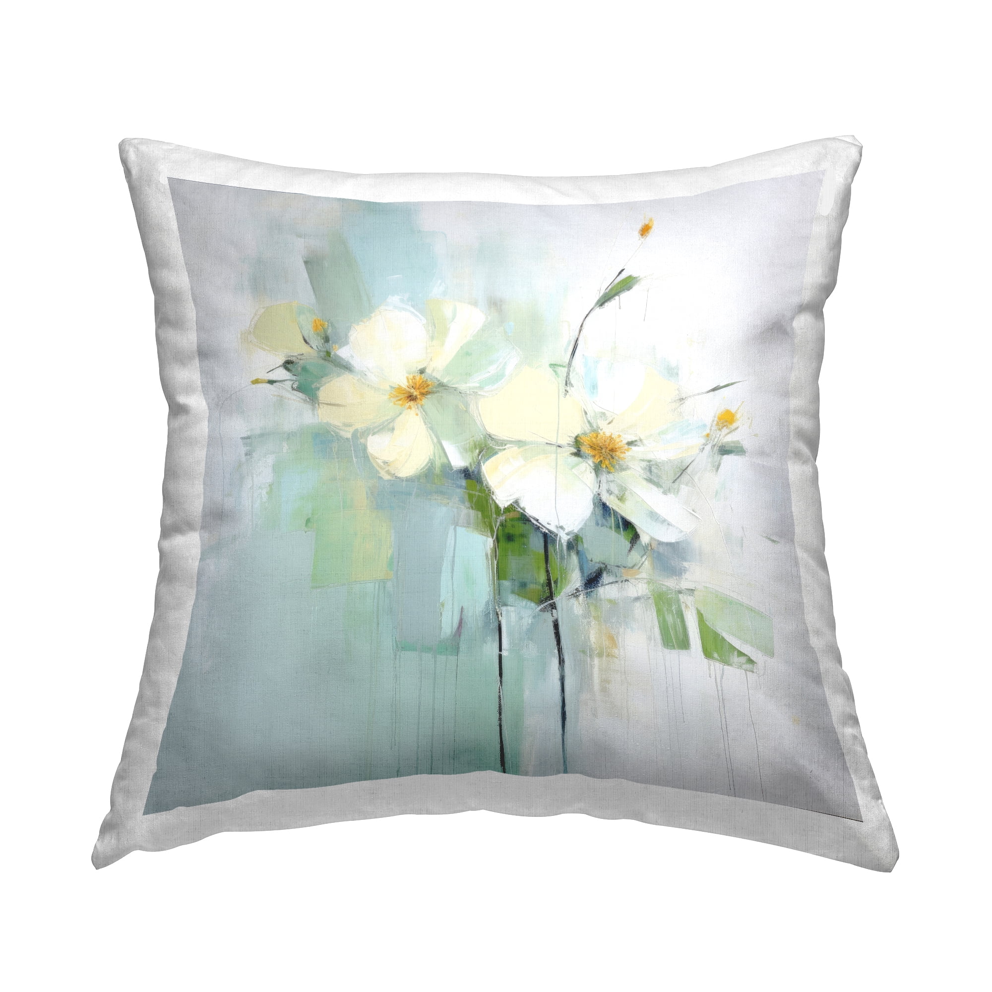 Stupell Industries Abstract Apple Blossoms Decorative Printed Throw Pillow, 18 x 18