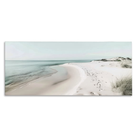Stupell Industries Abstract Aquatic Beach Canvas Wall Art design by Lazar Studio, 13 x 30