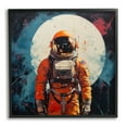thumbnail image 1 of Stupell Industries Abstract Astronaut & Moon Abstract Painting Black Framed Art Print Wall Art, 17 x 17, 1 of 9