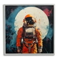 thumbnail image 1 of Stupell Industries Abstract Astronaut & Moon Abstract Painting Gray Framed Art Print Wall Art, 24 x 24, 1 of 9