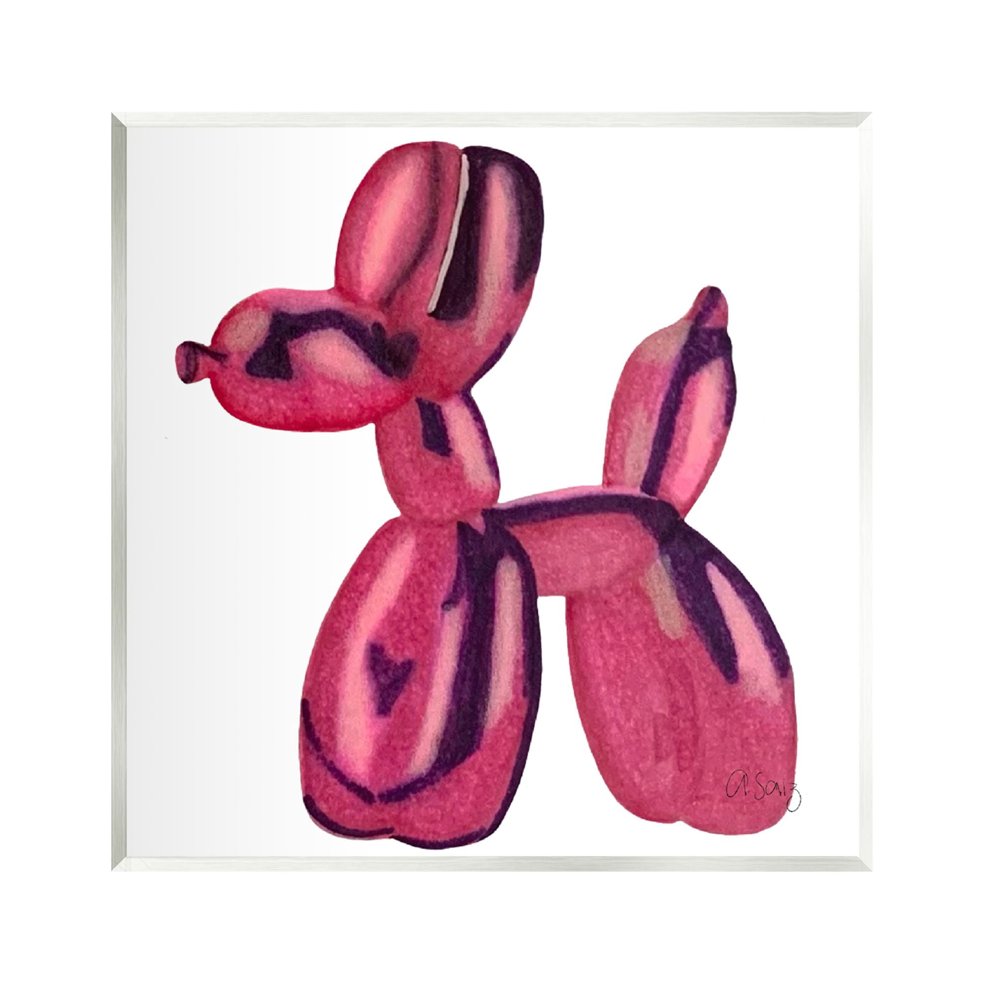 Stupell Industries Abstract Balloon Animal Abstract Painting Unframed Art Print Wall Art, 12 x 12