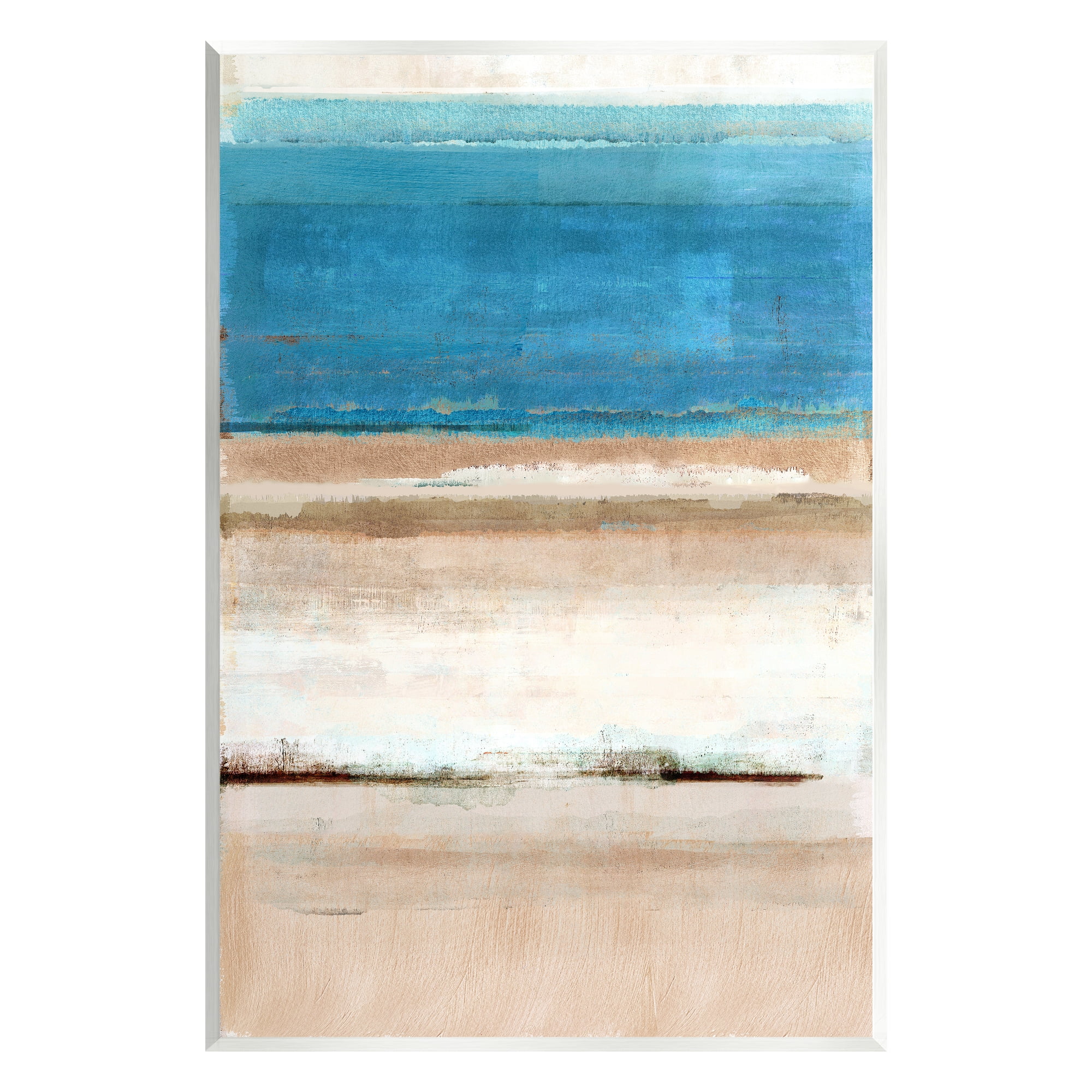 Stupell Industries Abstract Beach Landscape Abstract Painting Unframed Art Print Wall Art, 10 x 15