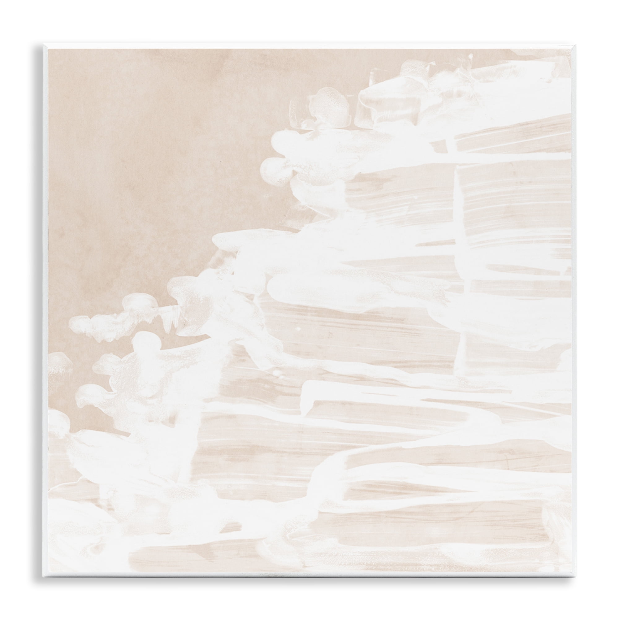 Stupell Industries Abstract Beach Splash Abstract Painting Unframed Art Print Wall Art, 12 x 12