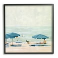 thumbnail image 1 of Stupell Industries Abstract Beach Umbrellas on Shore Coastal Painting Black Framed Art Print Wall Art, 1 of 8