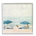 thumbnail image 1 of Stupell Industries Abstract Beach Umbrellas on Shore Coastal Painting White Framed Art Print Wall Art, 1 of 7