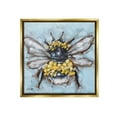 thumbnail image 1 of Stupell Industries Abstract Bee with Flowers Animals & Insects Painting Gold Floater Framed Canvas Art Print Wall Art, 18 x 18, 1 of 10