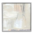 thumbnail image 1 of Stupell Industries Abstract Beige Lines Arrangement Painting Gray Framed Art Print Wall Art, Design by Annie Warren, 1 of 7