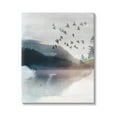 thumbnail image 1 of Stupell Industries Abstract Birds Over Lake Nature Painting Gallery Wrapped Canvas Print Wall Art, 24 x 30, 1 of 8