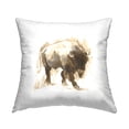 thumbnail image 1 of Stupell Industries Abstract Bison Stepping Square Decorative Printed Throw Pillow, 18 x 18, 1 of 4