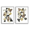 thumbnail image 1 of Stupell Industries Abstract Black Gold Brown Shape Design Framed Wall Art by Jennifer Goldberger, 1 of 5