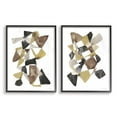 thumbnail image 1 of Stupell Industries Abstract Black Gold Brown Shape Design Framed Wall Art by Jennifer Goldberger, 1 of 5