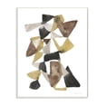 thumbnail image 1 of Stupell Industries Abstract Black Gold Brown Shape Design Wall Plaque by Jennifer Goldberger, 1 of 1