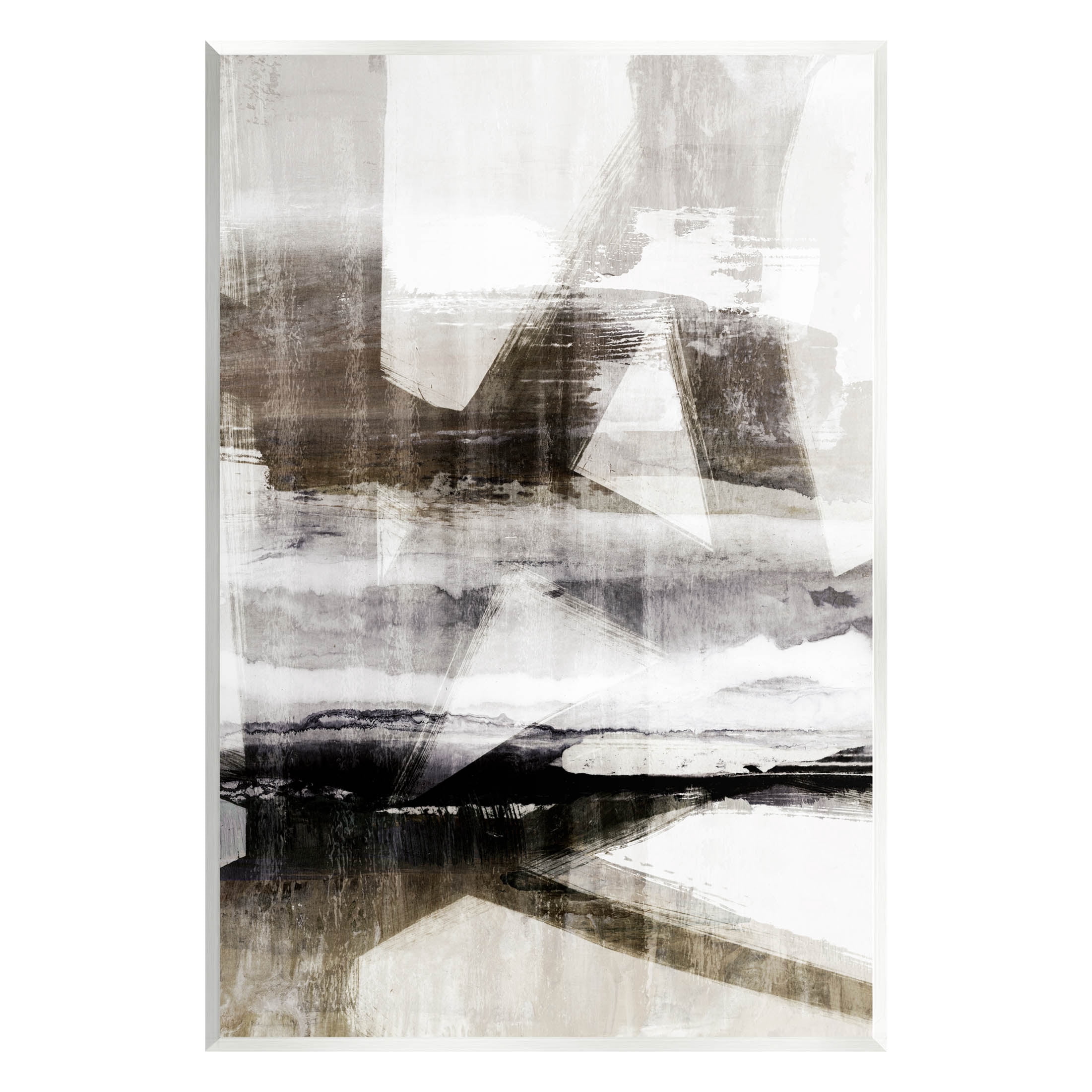 Stupell Industries Abstract Black Streaks Layered Lines Graphic Art Unframed Art Print Wall Art, Design by Nina Blue