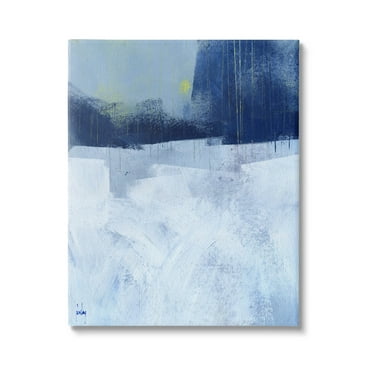 Stupell Industries Abstract Blocked Layered Shapes Painting Gallery Wrapped Canvas Print Wall Art, Design by Paul Bailey
