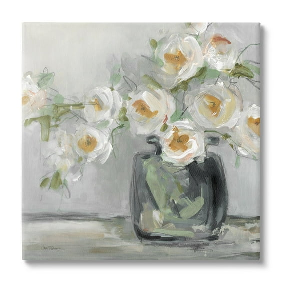 Stupell Industries Abstract Blooms Ikebana Bouquet Botanical & Floral Painting Gallery Wrapped Canvas Print Wall Art