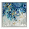 thumbnail image 1 of Stupell Industries Abstract Blue Gold Paint Design Abstract Painting Gray Framed Art Print Wall Art, 17 x 17, 1 of 9