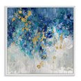 thumbnail image 1 of Stupell Industries Abstract Blue Gold Paint Design Abstract Painting White Framed Art Print Wall Art, 17 x 17, 1 of 9