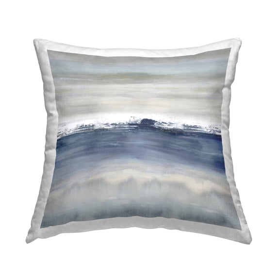 Stupell Industries Abstract Blue Grey Gradient Printed Throw Pillow Design by Rachel Springer
