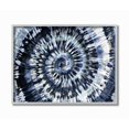 thumbnail image 1 of Stupell Industries Abstract Blue Grey Tie Dye Spiral Pattern Detail Framed Wall Art Design by Molly Kearns, 11" x 14", Gray Framed, 1 of 7