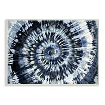 Stupell Industries Abstract Blue Grey Tie Dye Spiral Pattern Detail Graphic Art Unframed Art Print Wall Art, 13x19, by Molly Kearns