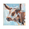 thumbnail image 1 of Stupell Industries Abstract Blue Longhorn Animals & Insects Painting Unframed Art Print Wall Art, 12 x 12, 1 of 7