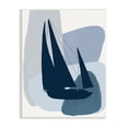 thumbnail image 1 of Stupell Industries Abstract Blue Sailboat Yacht Silhouette Mod Shapes, 13 x 19,Design by Patricia Pinto, 1 of 5