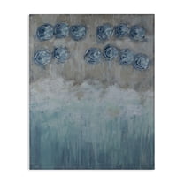 Stupell Industries Modern Water Waves Blue Ocean Shore Canvas Art, 16 x ...