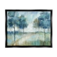 thumbnail image 1 of Stupell Industries Abstract Blue Woodland Path Trees Landscape Painting Black Floater Framed Art Print Wall Art, 1 of 6