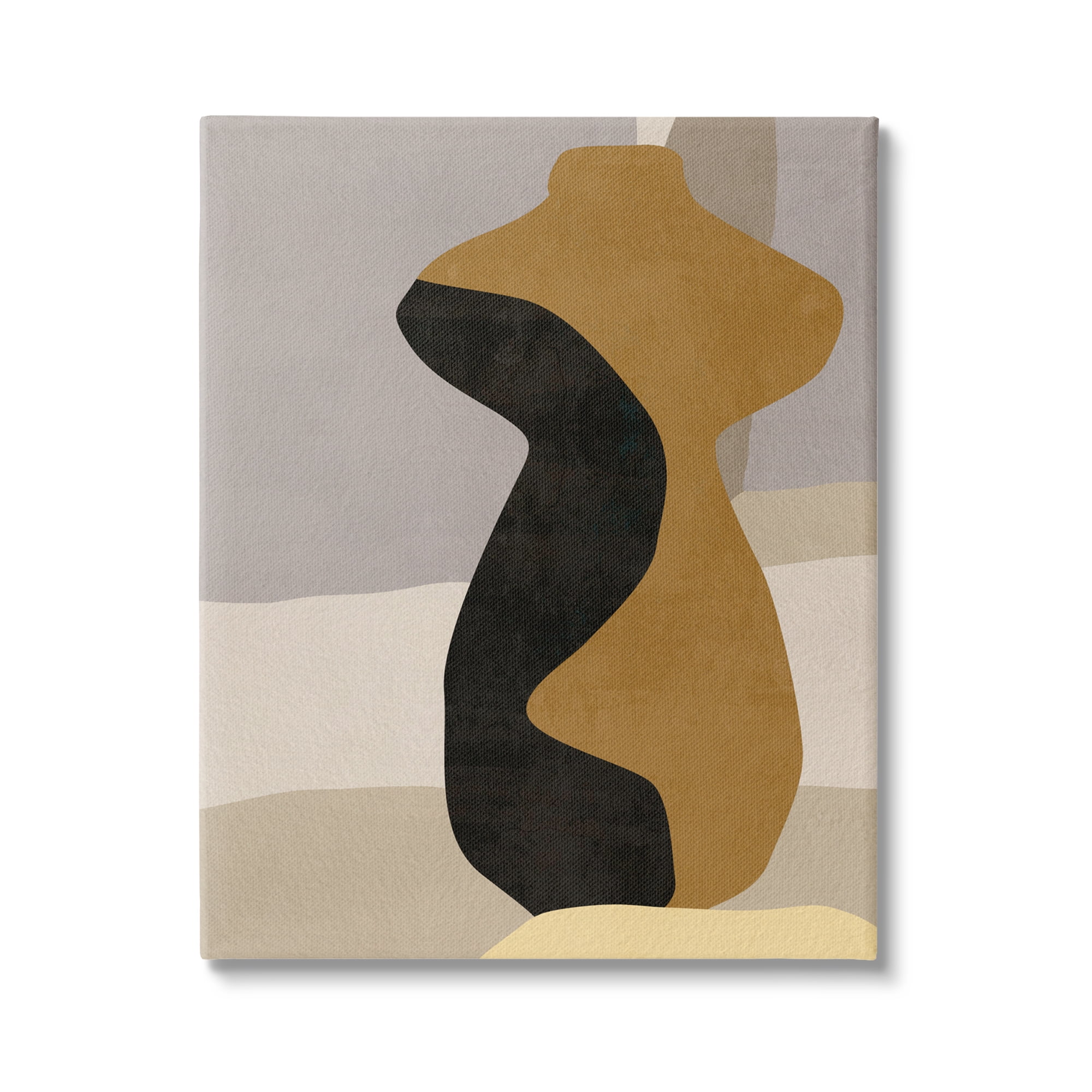 Stupell Industries Abstract Boho Vase Abstract Painting Gallery Wrapped Canvas Art Print Wall Art, 36 x 48