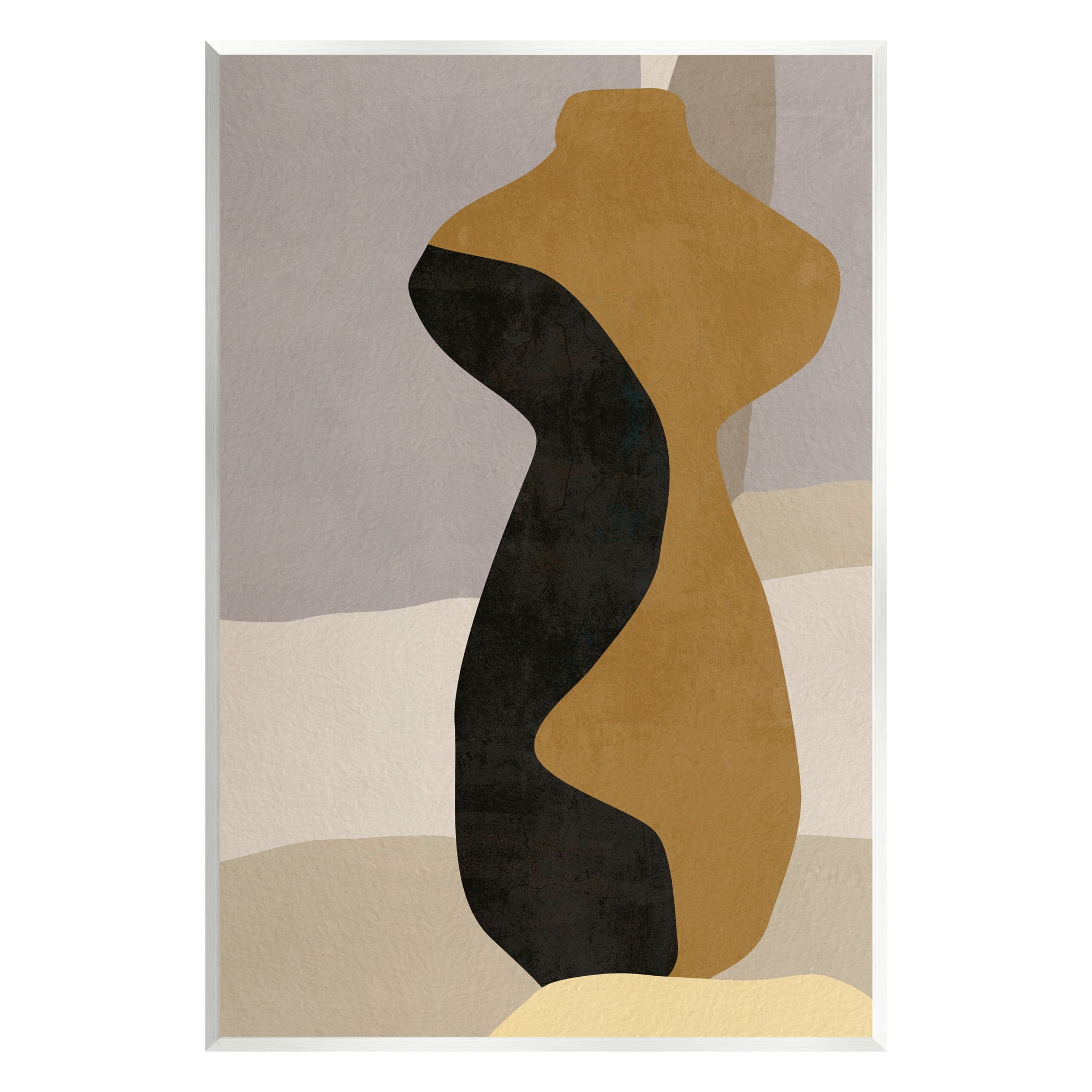Stupell Industries Abstract Boho Vase Abstract Painting Unframed Art Print Wall Art, 13 x 19