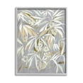 thumbnail image 1 of Stupell Industries Abstract Botanical Leaves Graphic Art Gray Framed Art Print Wall Art, Design by Krinlox, 1 of 7