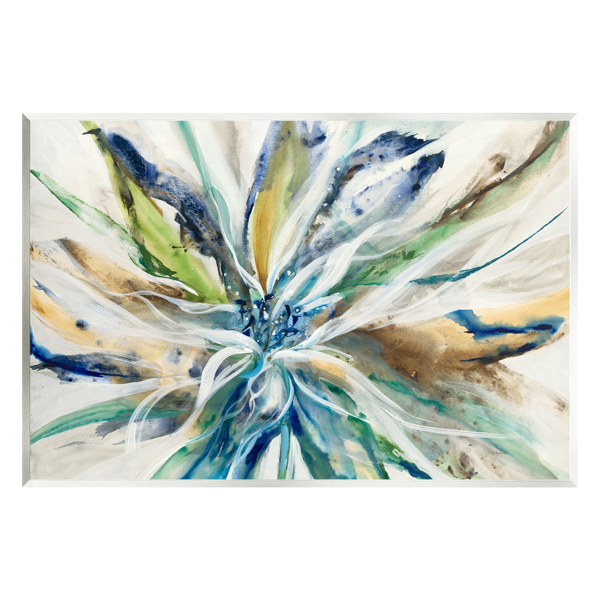 Stupell Industries Abstract Botanical Petals Botanical & Floral Painting Unframed Art Print Wall Art, 19 x 13