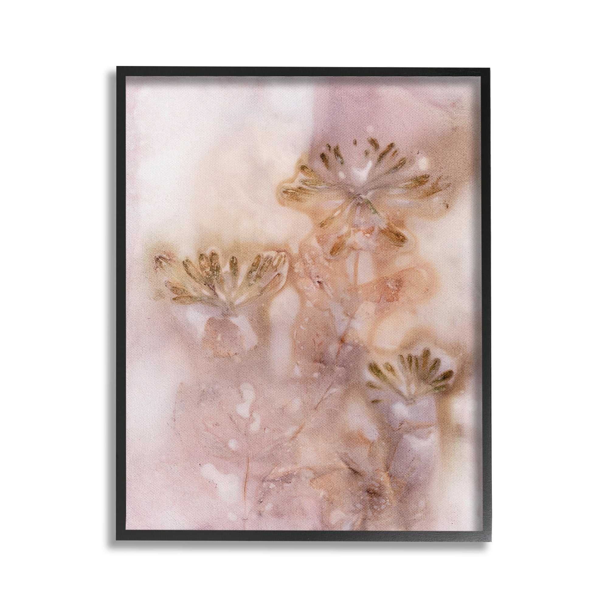 Stupell Industries Abstract Botanical Seeds Botanical & Floral Painting Black Framed Art Print Wall Art, 24 x 30