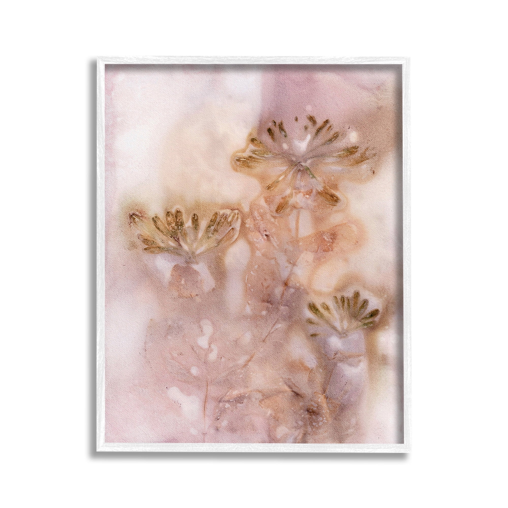 Stupell Industries Abstract Botanical Seeds Botanical & Floral Painting White Framed Art Print Wall Art, 11 x 14