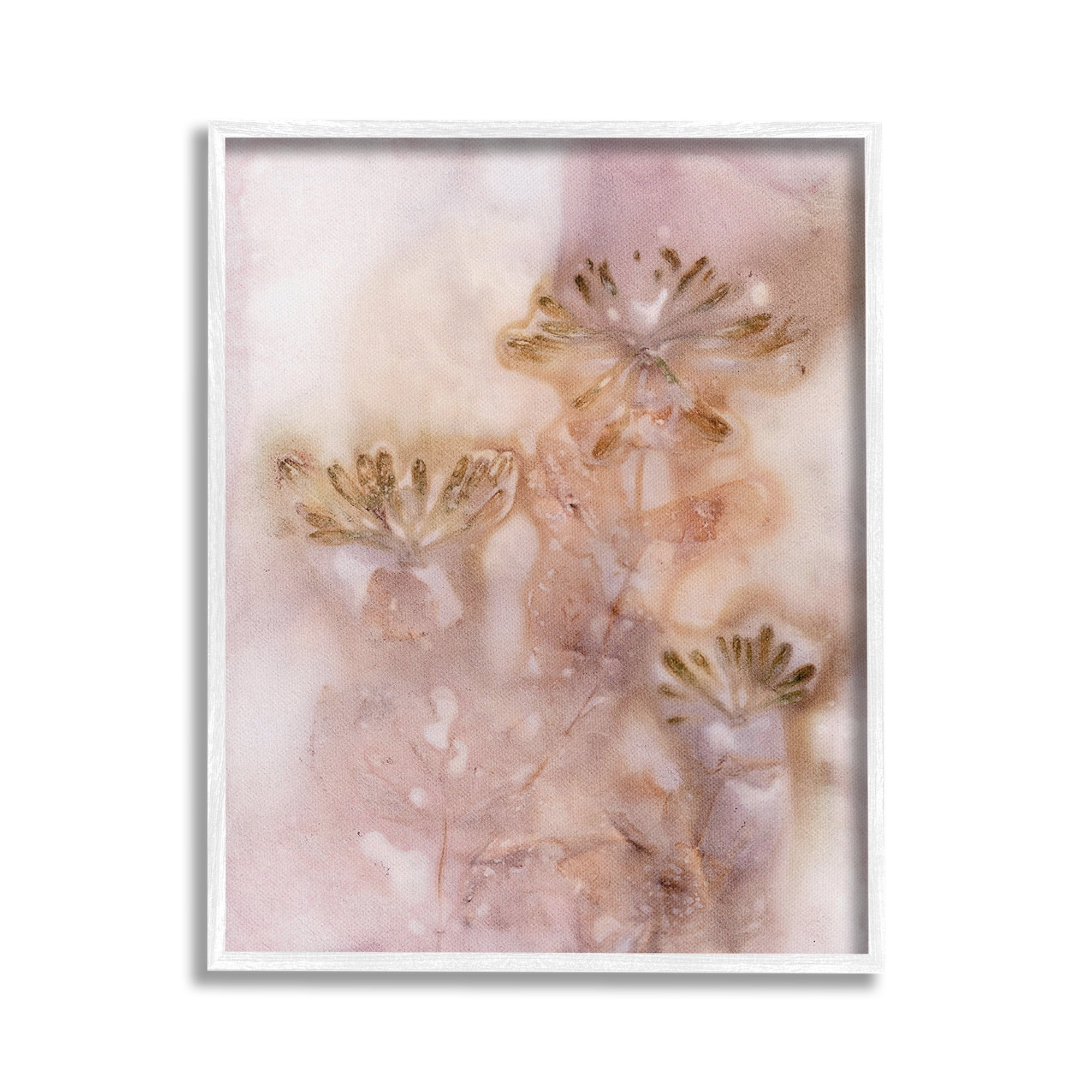 Stupell Industries Abstract Botanical Seeds Botanical & Floral Painting White Framed Art Print Wall Art, 24 x 30
