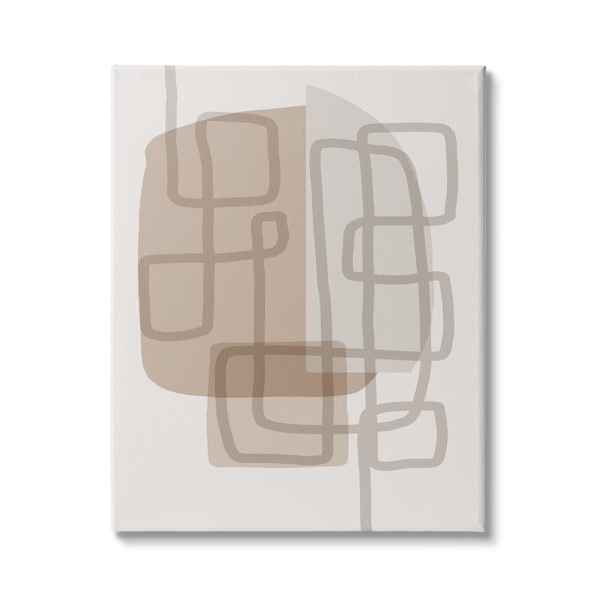 Stupell Industries Abstract Brown Beige Tan Shapes Modern Earth Tones, 30 x 40, Design by Urban Epiphany