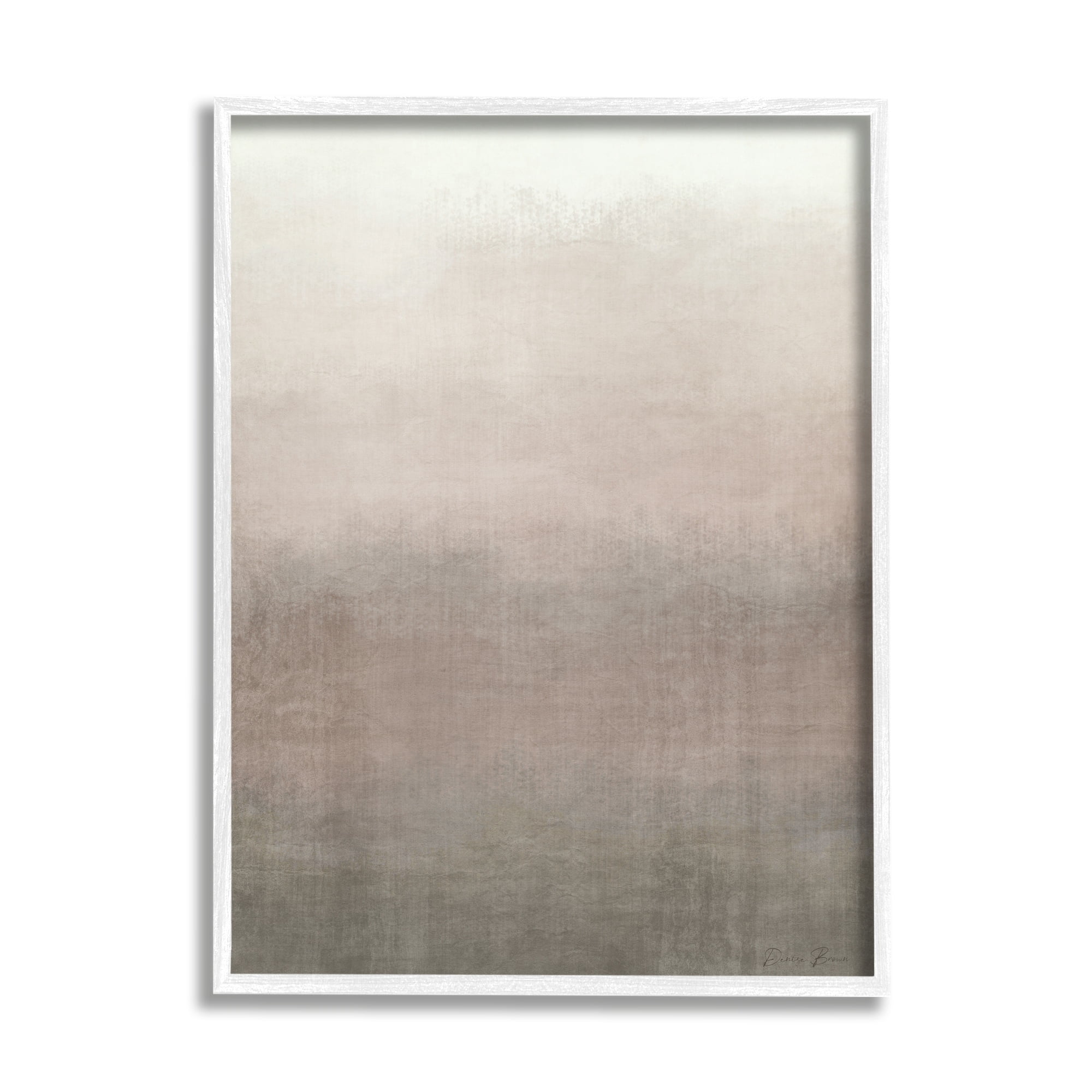 Stupell Industries Abstract Brown & Tan Neutral Tones Collage Design Framed Wall Art, 24 x 30, Design by Denise Brown