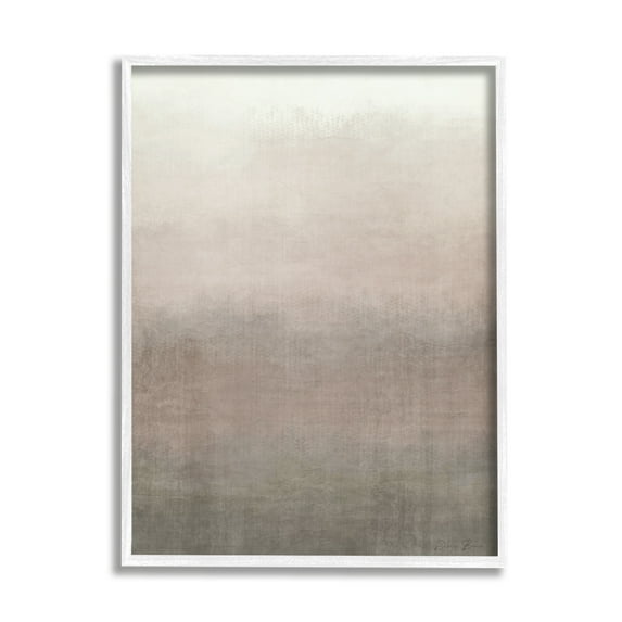 Stupell Industries Abstract Brown & Tan Neutral Tones Collage Design Framed Wall Art, 24 x 30, Design by Denise Brown