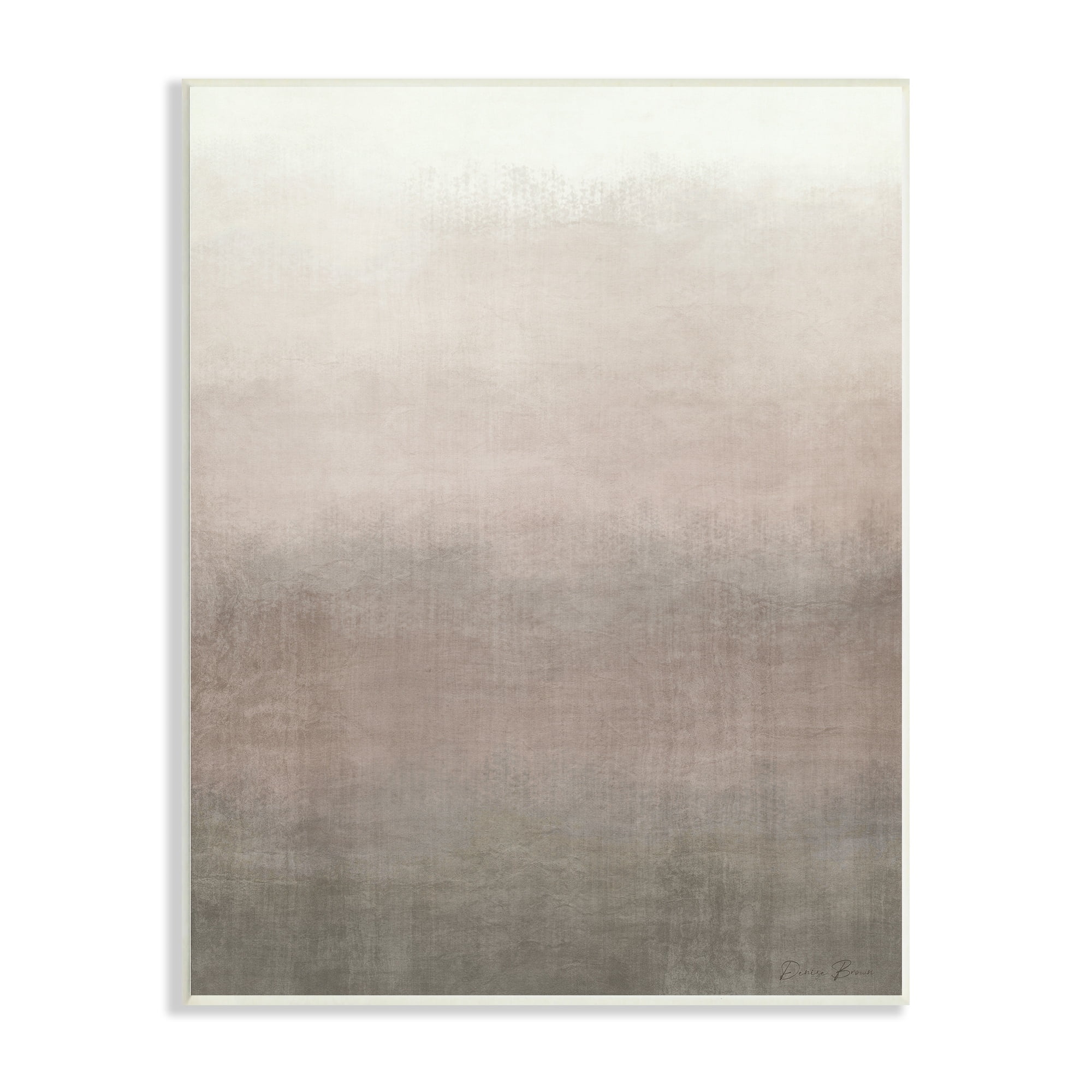 Stupell Industries Abstract Brown & Tan Neutral Tones Collage Design Wood Wall Art, 10 x 15, Design by Denise Brown