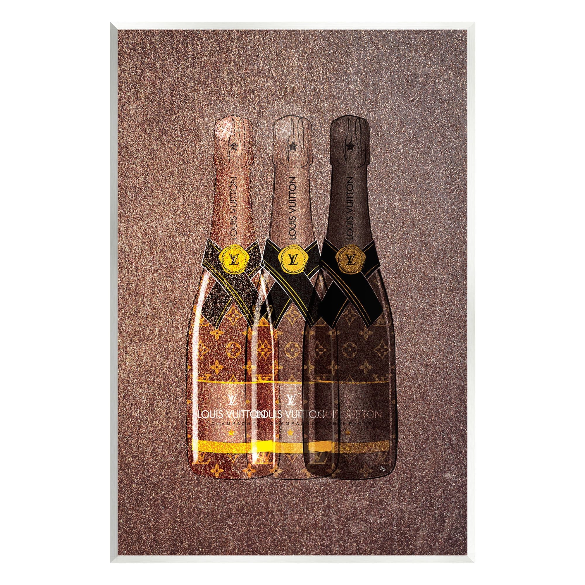 Stupell Industries Abstract Brown Wine Bottles Food & Beverage Painting Unframed Art Print Wall Art, 10 x 15