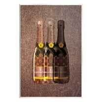 Stupell Industries Abstract Brown Wine Bottles Food & Beverage Painting Unframed Art Print Wall Art, 10 x 15