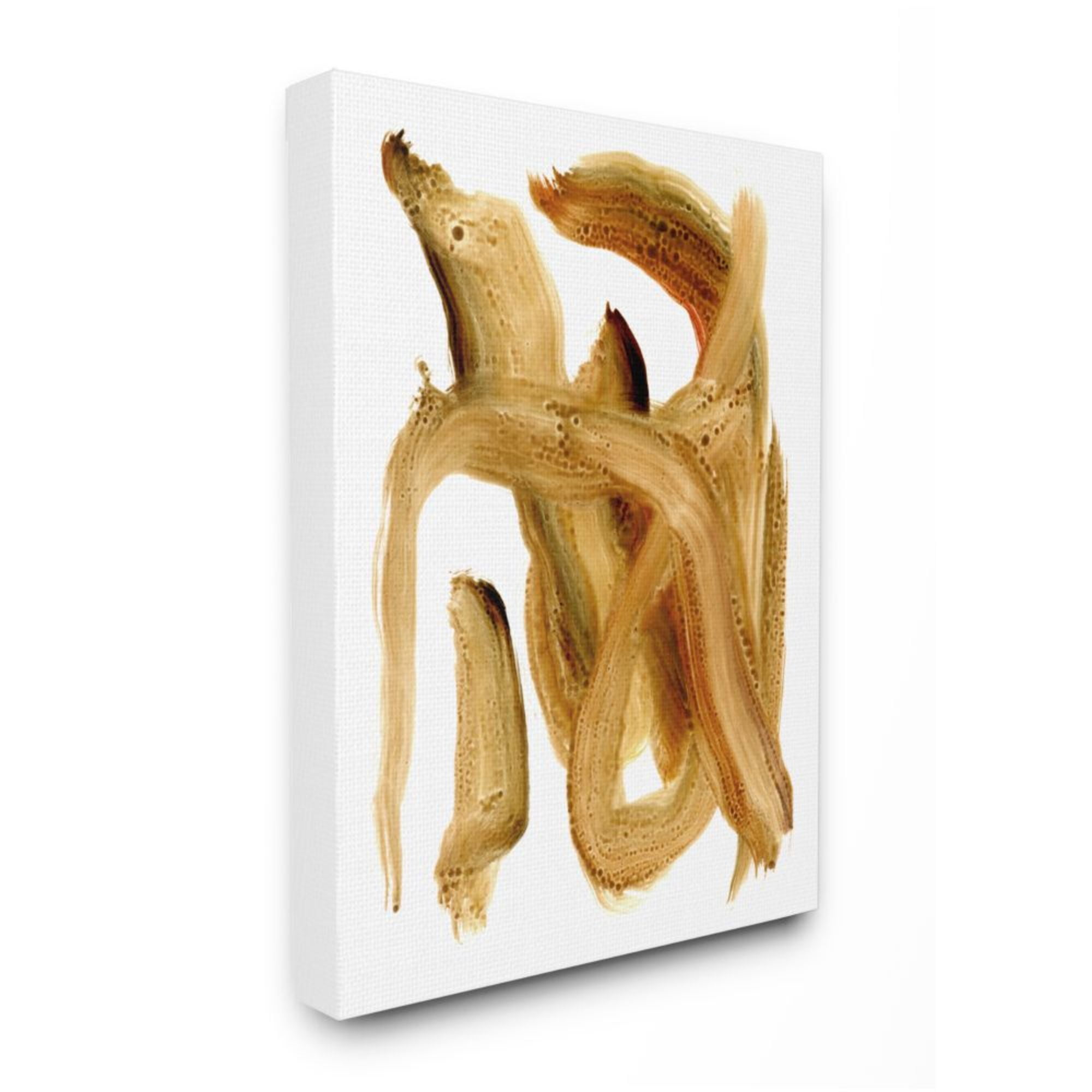 Stupell Industries Abstract Brush Stroke Brown Paint Details Design by Daphne Polselli, 24" x 30"