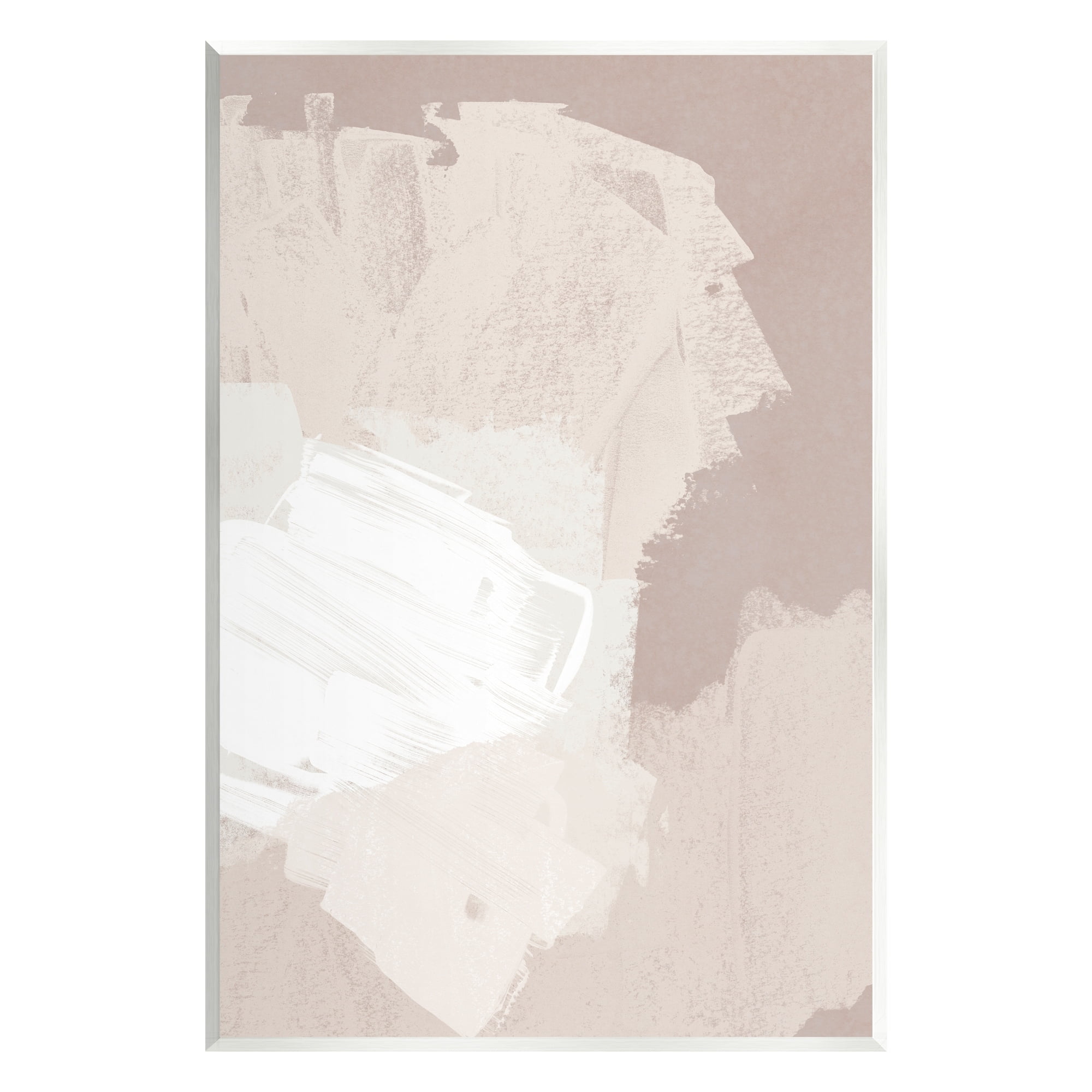 Stupell Industries Abstract Brush Strokes Collage Neutral Beige Tones Painting Unframed Art Print Wall Art, Design by June Erica Vess